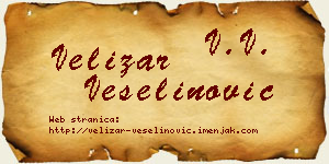 Velizar Veselinović vizit kartica